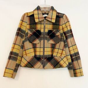 Jolt plaid flannel fully lined jacket size XS